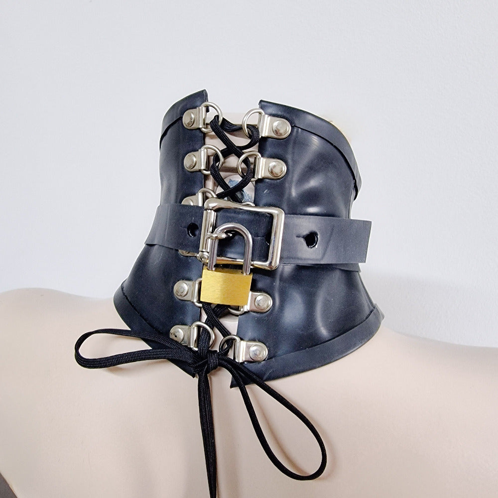 Latex Neck corset with O - ring