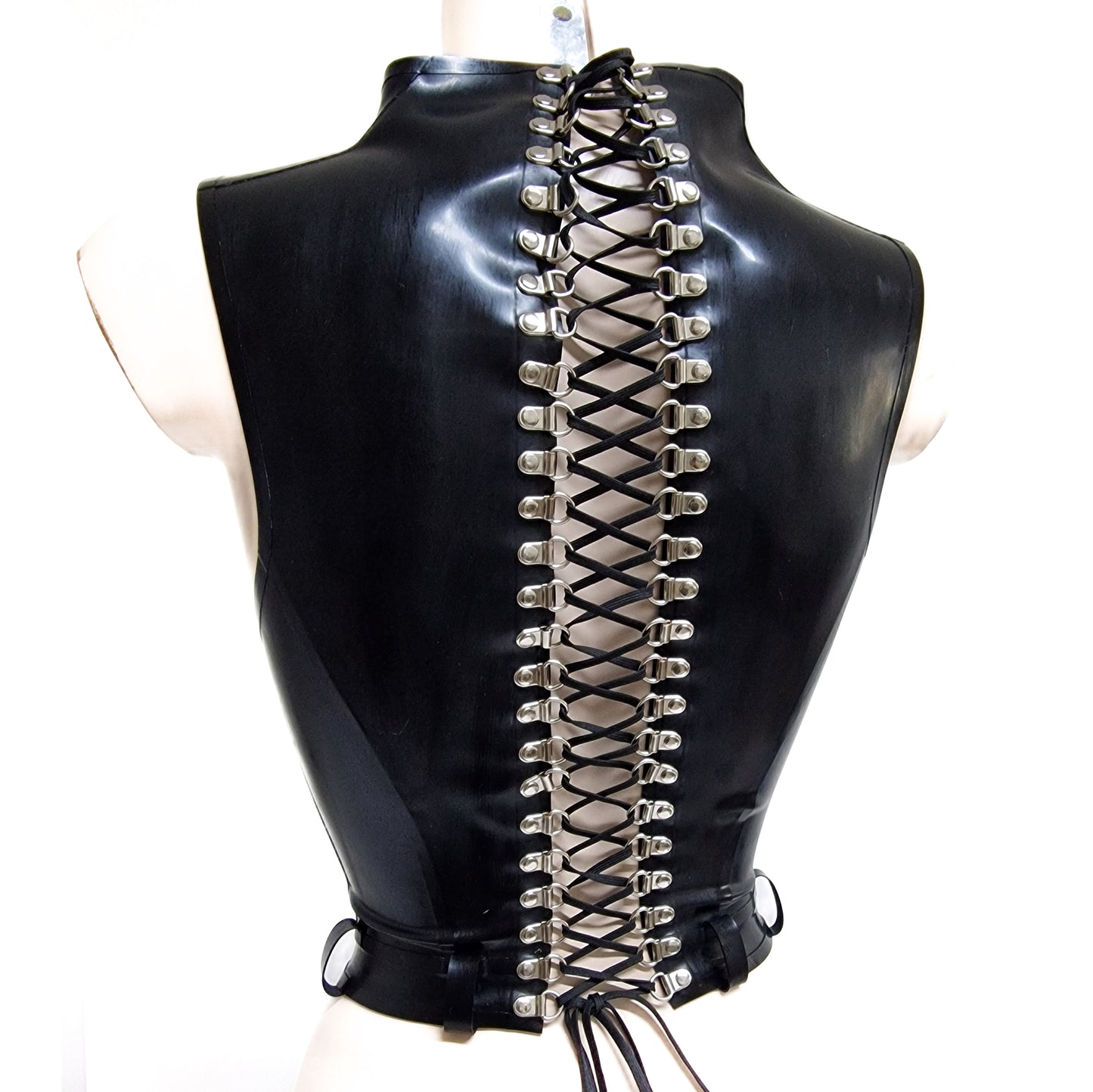 Vest with back lacing